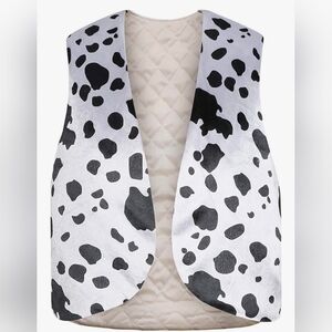 Cow Print Costume Vest